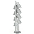 thumbnail image 1 of M&T Displays Heavy Duty Literature Rack with 8 pcs. Steel Shelf and Rotating Base Magazine Holder Brochure Display Stand Catalog Leaflet for Fair Conference (Gray 8.5x11 A4), 1 of 6