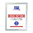 thumbnail image 1 of M&T Displays Lockable Snap Frame Front Loading Picture Photo Poster Size 1.25" Silver Color Profile, Mitered Corner (22x28), 1 of 3