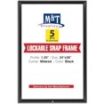 thumbnail image 1 of M&T Displays Lockable Snap Poster Frame 24x36 Black Aluminum Wall Mounting Photo Sign Holder-5 pack, 1 of 9