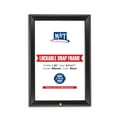 thumbnail image 1 of M&T Displays Lockable Snap Poster Frame 8.5x11 Inch Black 1.25" Aluminum Profile Front Loading Wall Mounting Photo Picture Document Certificate Sign Holder Mitered Corner Anti Glare Cover, 1 of 8