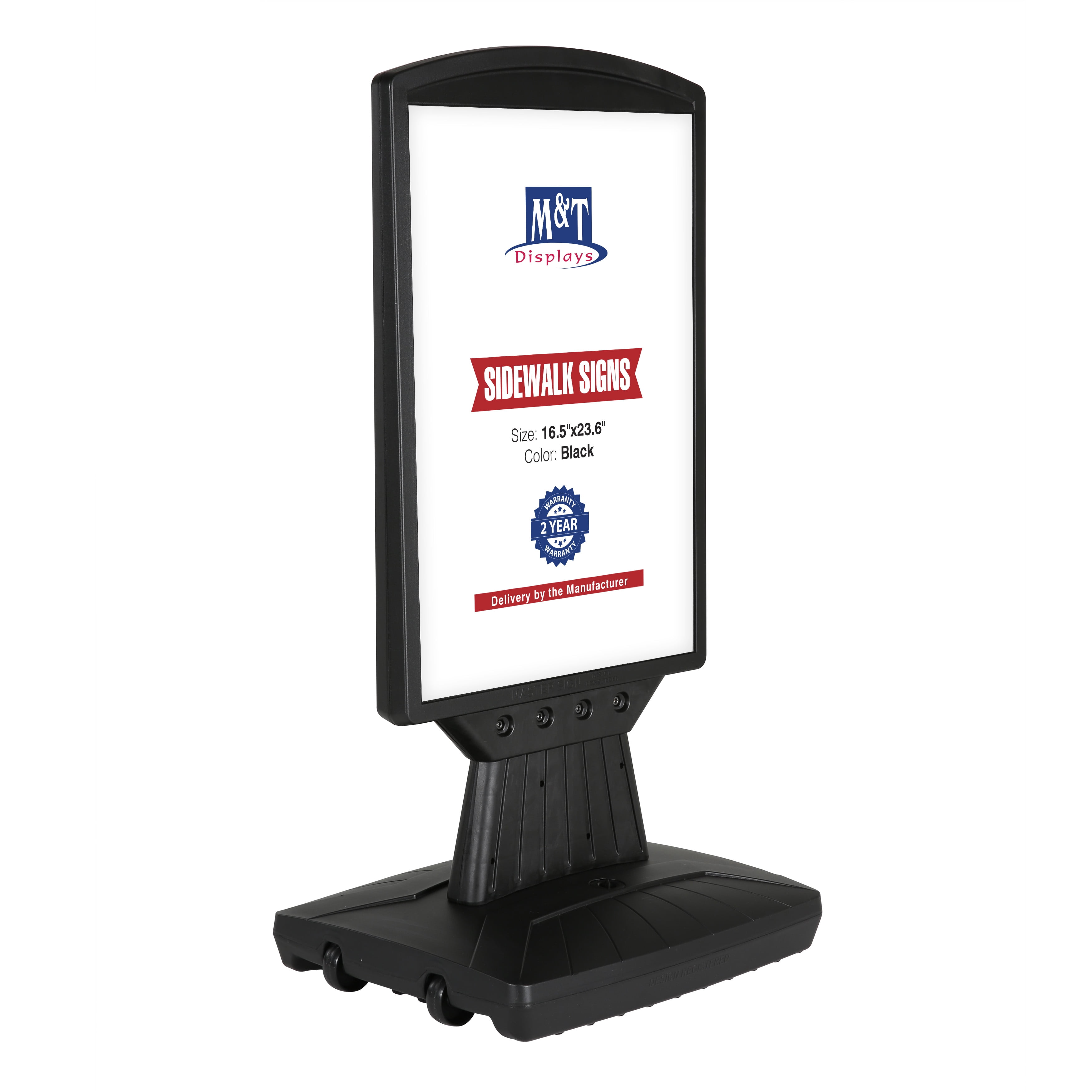 M&T Displays Master Sign Fix Board, Black 16.54x23.62 Inch Double Sided ...