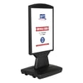 thumbnail image 1 of M&T Displays Master Sign Fix Board, Black 16.54x23.62 Inch Double Sided Pavement Sidewalk Sign Advertisement Display Poster Menu Holder Water Base Outdoor Heavy Duty Caster Wheels, 1 of 8