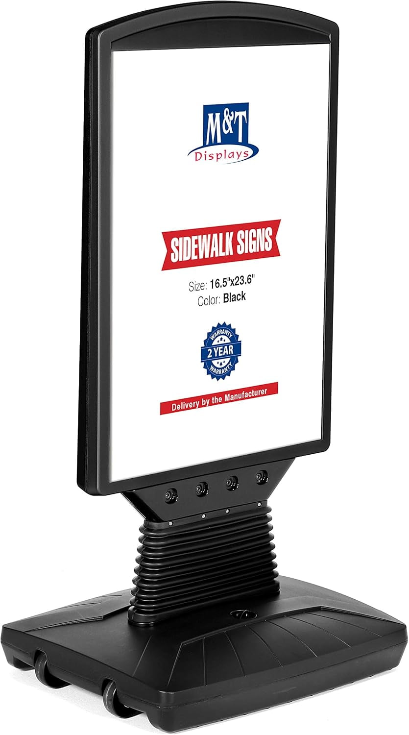 M&T Displays Master Sign Flex Board, Black 16.54x23.62 Inch Double ...