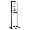 thumbnail image 1 of M&T Displays Metal Eco Info Board, Black 18x24 Inches Slide-In Poster Sign Holder 1 Tier Double Sided Floor Standing Pedestal Advertising Display with Backing and Anti-Glare Lens, 1 of 8