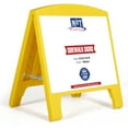 thumbnail image 1 of M&T Displays Mini Street SignPro Board, Yellow 24.80x19.76 Inch Weatherproof Sandwich Board A-Frame Sidewalk Curb Sign Holder Folding Double Sided Portable Advertising Display for Restaurant Cafe, 1 of 8