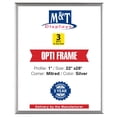 thumbnail image 1 of M&T Displays Opti Snap Poster Frame 22x28 Silver Aluminum Photo Picture Sign Holder (3 pack), 1 of 8