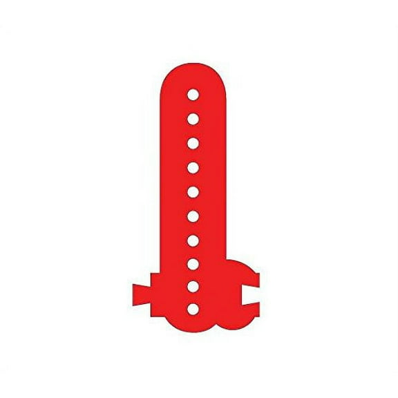 M&T Displays LED Marquee Letter Lights Modular Red Light Up Alphabet Initial I Signs for Party Decor