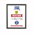 thumbnail image 1 of M&T Displays Snap Poster Frame 11x14 Inch Black 0.79" Aluminum Profile Easy Front Loading Wall Mounting Photo Picture Document Sign Holder Mitered Corner Anti Glare Cover (10 pack), 1 of 8