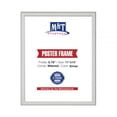thumbnail image 1 of M&T Displays Snap Poster Frame 11x14 Inch Silver 0.79" Aluminum Profile Easy Front Loading Wall Mounting Photo Picture Document Sign Holder Mitered Corner Anti Glare Cover, 1 of 8