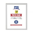 thumbnail image 1 of M&T Displays Snap Poster Frame 11x14 Inch Silver 0.79" Aluminum Profile Easy Front Loading Wall Mounting Photo Picture Document Sign Holder Mitered Corner Anti Glare Cover (10 pack), 1 of 8