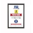 thumbnail image 1 of M&T Displays Snap Poster Frame 11x17 Inch Black 0.79" Aluminum Profile Easy Front Loading Wall Mounting Photo Picture Document Sign Holder Mitered Corner Anti Glare Cover (2 pack), 1 of 3