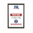 thumbnail image 1 of M&T Displays Snap Poster Frame 11x17 Inch Black 0.79" Aluminum Profile Easy Front Loading Wall Mounting Photo Picture Document Sign Holder Mitered Corner Anti Glare Cover, 1 of 3