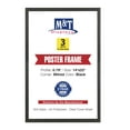 thumbnail image 1 of M&T Displays Snap Poster Frame 14x22 Black Aluminum Wall Mounting Document Photo Sign Holder (3 pack), 1 of 13
