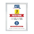 thumbnail image 1 of M&T Displays Snap Poster Frame 16x20 Inch Silver 0.79" Aluminum Profile Easy Front Loading Wall Mounting Photo Picture Document Sign Holder Mitered Corner Anti Glare Cover (3 pack), 1 of 11