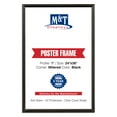 thumbnail image 1 of M&T Displays Snap Poster Frame 24x36 Inch Black 1" Aluminum Profile Front Loading Wall Mounting Photo Picture Document Certificate Sign Holder Mitered Corner Anti Glare Cover, 1 of 8