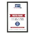 thumbnail image 1 of M&T Displays Snap Poster Frame 30x40 Inch Black 1.25" Aluminum Profile Front Loading Wall Mounting Photo Picture Document Certificate Sign Holder Mitered Corner Anti Glare Cover, 1 of 8