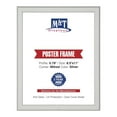 thumbnail image 1 of M&T Displays Snap Poster Frame 8.5x11 Inch Silver 0.79" Aluminum Profile Easy Front Loading Wall Mounting Photo Picture Document Sign Holder Mitered Corner Anti Glare Cover (5 pack), 1 of 12