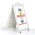 thumbnail image 1 of M&T Displays Street SignPro 24x36 White Double Sided Sandwich Board A-Frame Sidewalk Sign (3 pack), 1 of 20
