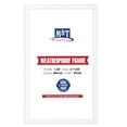 thumbnail image 1 of M&T Displays Weatherproof Snap Poster Frame 21x36 Inch Trafic White 1.38" Aluminum Front Loading Wall Mounting Picture Photo Document Certificate Sign Holder Mitered Corner Anti Glare Cover, 1 of 8