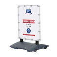 thumbnail image 1 of M&T Displays WindPro Outdoor Sidewalk Sign Holder 30x40 Aluminum Silver Frame with Durable Water Base, 1 of 8