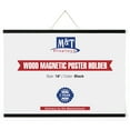 thumbnail image 1 of M&T Displays Wood Magnetic Poster Holder 18 inch Black Hanger Frame for Hanging Picture Wall Artwork Canvas Painting Photo World Map Beech Wood, 1 of 8