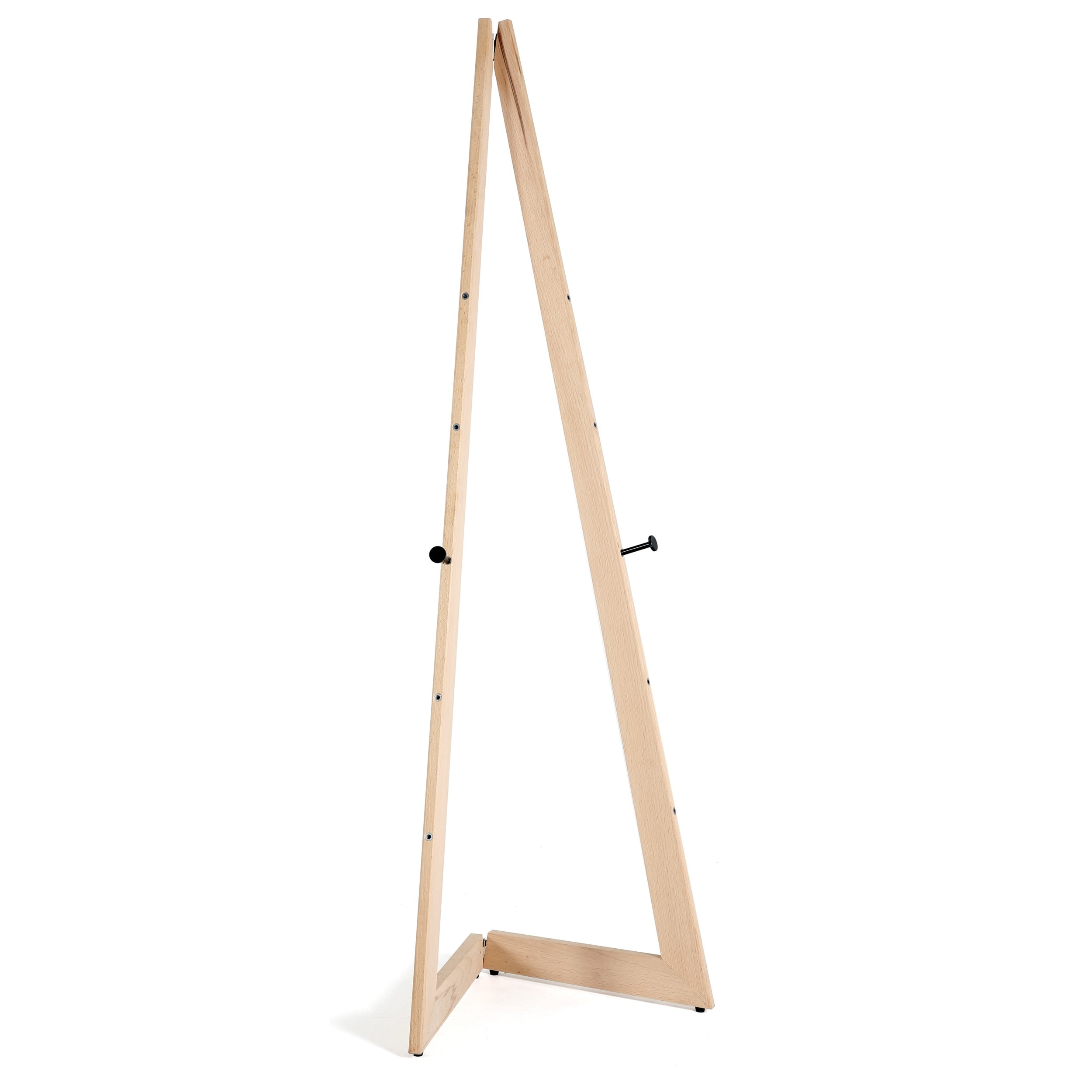 M&T Displays Wood Portable Easel, Foldable and Practical Solution for Presentation or Amateur Artwork, Canvas sizes from B2, 19.69 x 27.83 inch up to A0, 33.11x46.81 inch (Natural Wood, 59)