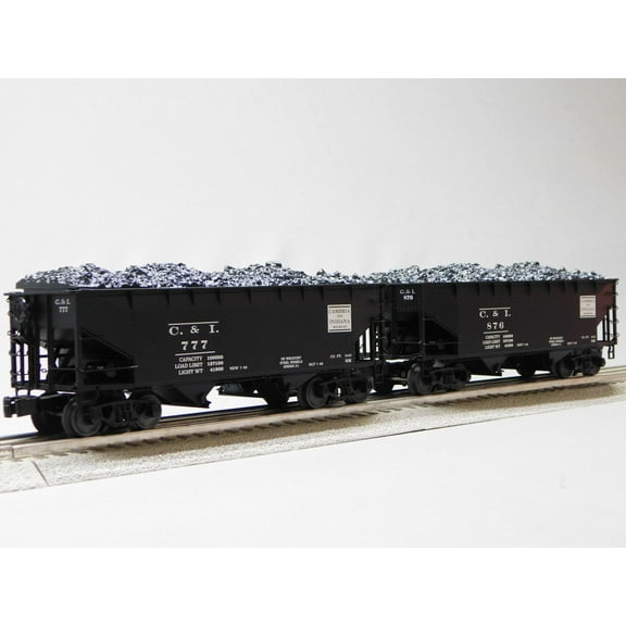M.T.H. Electric Trains Lionel Cambria & Indiana DIE-CAST Twin Hopper 2 Pack 2222040-2222044 & 2222045