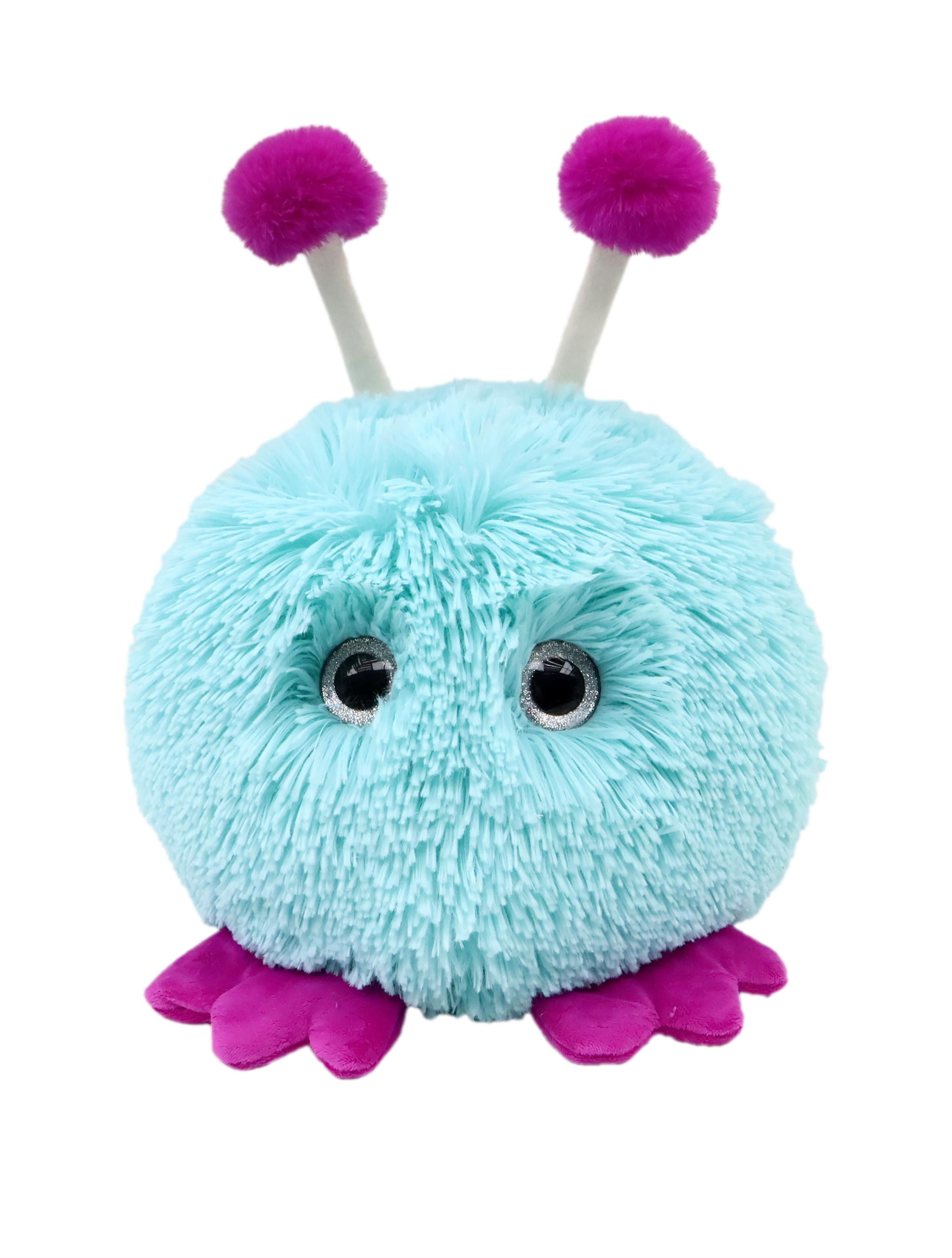 Medium Pom Pom Creature Plush, Teal, 7", Valentine's Day by Way To Celebrate