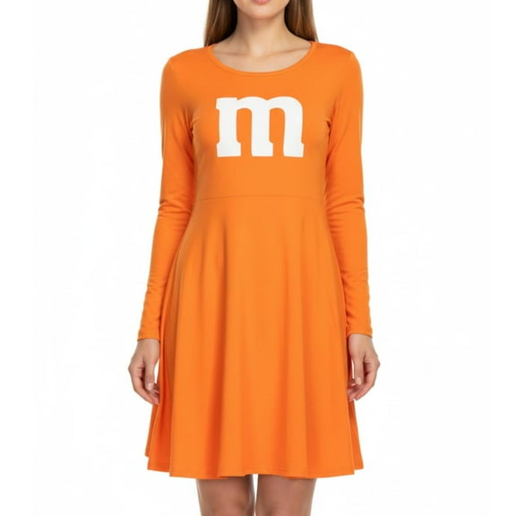 M Team Long Sleeve Women’s Adult Costume Dress Fun Halloween Cosplay Outfit in Multiple Colors