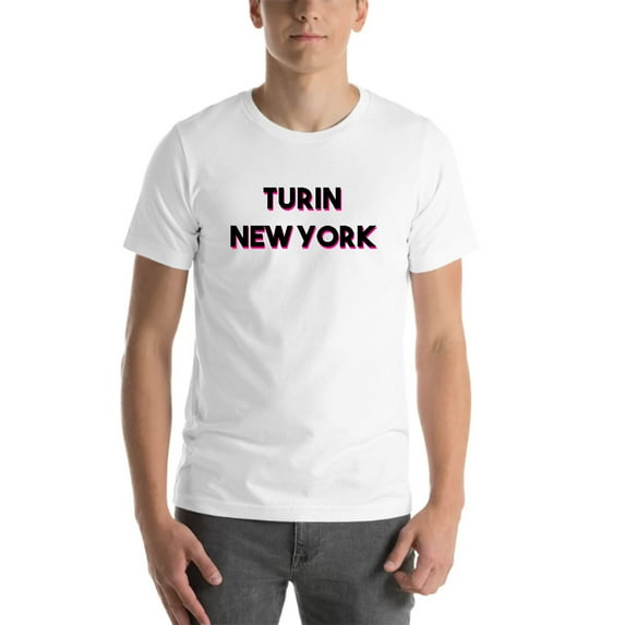 M Two Tone Turin New York Short Sleeve Cotton T-Shirt By Undefined Gifts