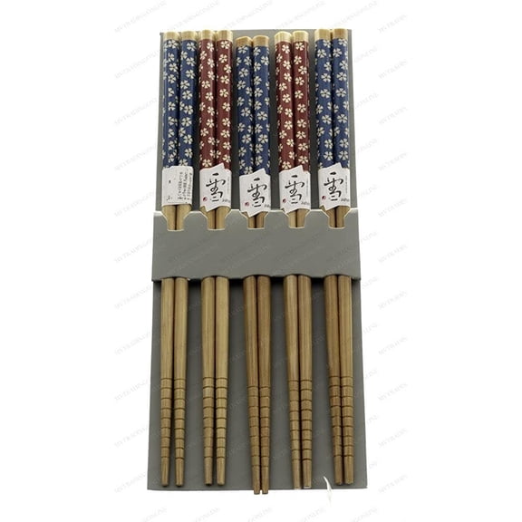 M.V. Trading 900287 Japanese Chopsticks Gift Set With Many Variety Designs, 5 pairs