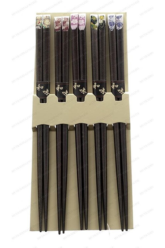 900291 Japanese Chopsticks Gift Set With Many Variety Designs, 5 pairs