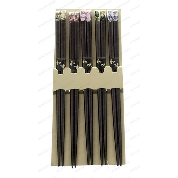 M.V. Trading 900291 Japanese Chopsticks Gift Set With Many Variety Designs, 5 pairs