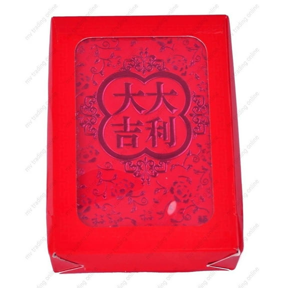 M.V. Trading LCK33609-2 Chinese Money Envelopes for Wealth, Harmony and Good Luck, Red Color, Pack of 40