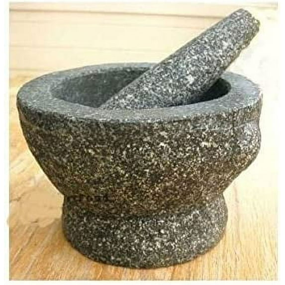 M.V. Trading MTP72 Stone (Granite) Mortar and Pestle, 7-Inch, 2+ cup capacity