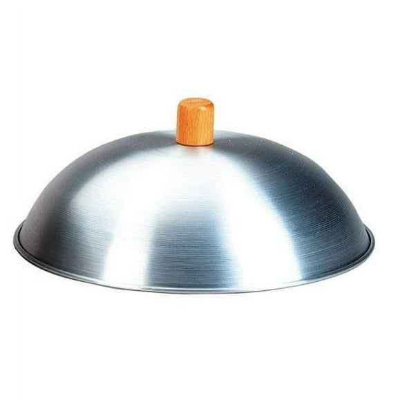 M.V. Trading TWC14 Aluminum Wok Lid with Wood Knob, 12?-Inch