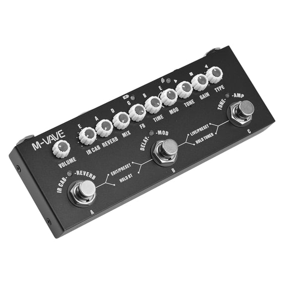 M-VAVE CUBE BABY Portable Multifunctional Electric Guitar Combined Effect Pedal with Wireless Playback Phone Recording Audio Type-C Interface Function