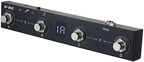 Pédale MIDI Sans Fil M-VAVE Chocolate Plus | 4 Boutons Rechargeable USB | Contrôle Pages, Effets, Compatible ForPage - 10
