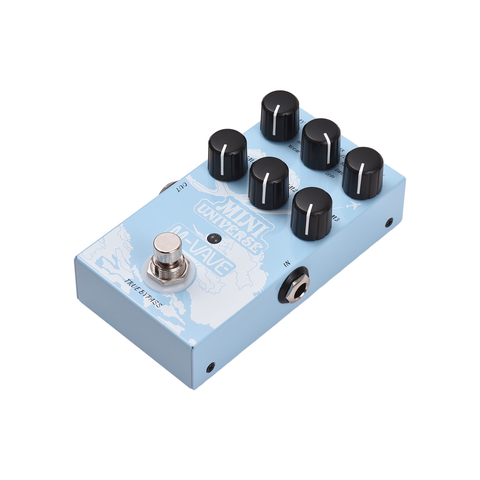 MVAVE Digital Reverb Guitar Effect Pedal with 9Mode Reverberation Selection Suitable for Bass