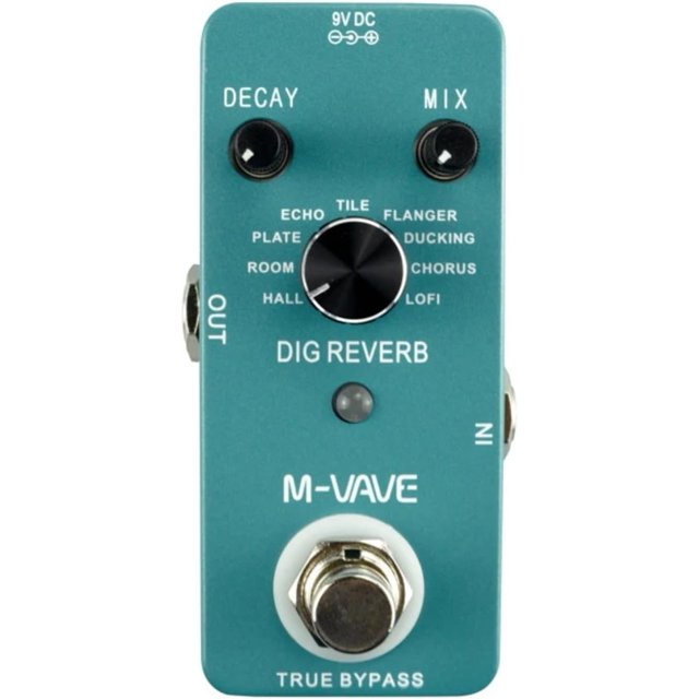 MVAVE Guitar Effect Pedal Dig Reverb Pedal Digital True Bypass Fully
