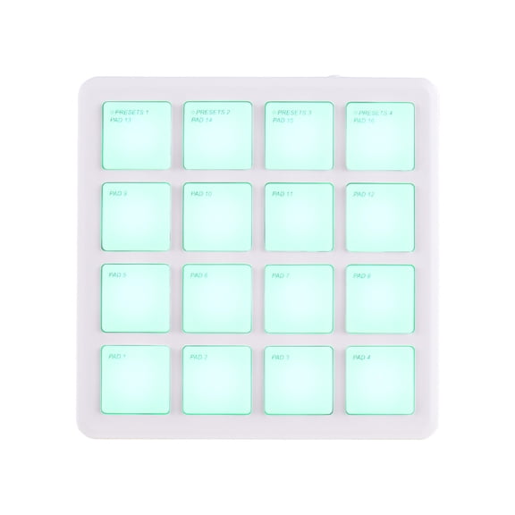 M-VAVE Portable MIDI Controller Pad 16 Velocity Sensitive RGB Backlit Pads Beat Maker Machine (4.1 inches / 10.4 cm)