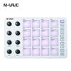 M-VAVE SMC-PAD USB-C Portable Wireless MIDI Controller Drum Pad Rechargeable 16 RGB Pads 8 Assignable Knobs Suitable for Beginners