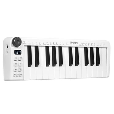 Schubert Etude 225 USB Keyboard Piano – 61 Keys, Velocity Sensitive, 255 Voices, Learning Modes, Recording, USB MIDI, Black