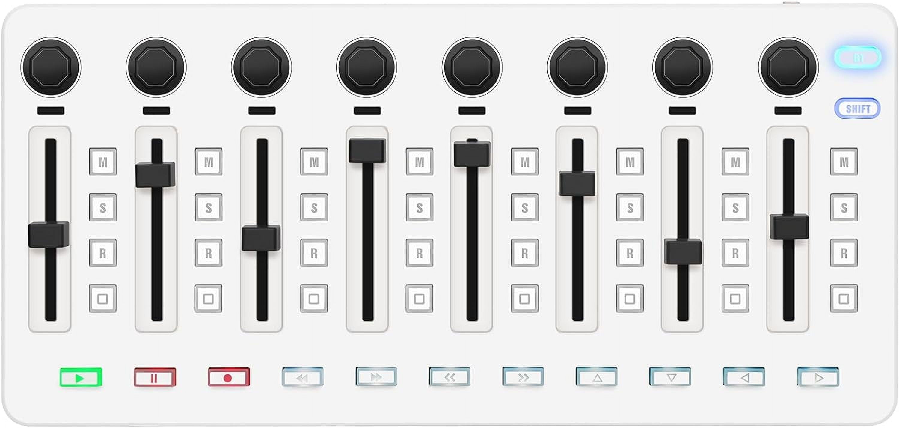 M-VAVE Wireless MIDI Keyboard Mixer with 8 Assignable Control Actuators