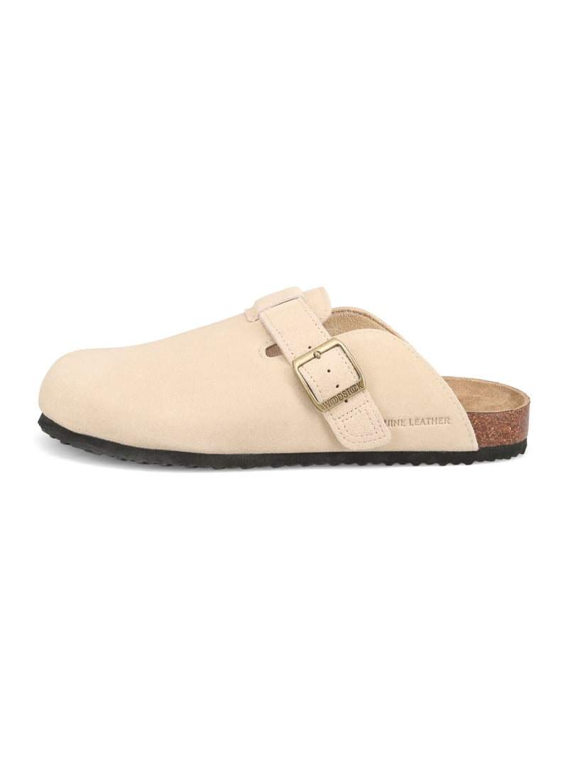 Woodstock Men's Beacon Genuine Leather Comfort Clog Sandal