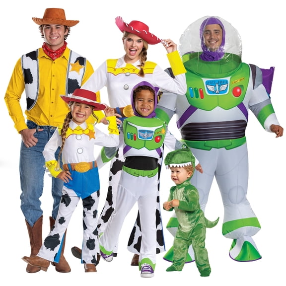 Disney Toy Story Woody Halloween Family Matching Costume for Adults, Mens Size L (36/38), by Disguise