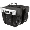thumbnail image 1 of M-Wave Amsterdam Double Bicycle Pannier Bag in Black/White, 1 of 5