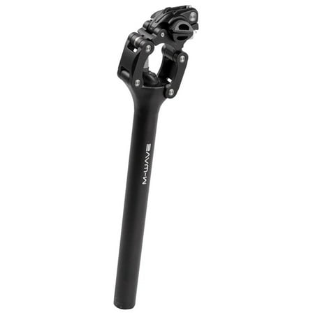 M-Wave Fourspring Vario Suspension Seatpost, 31.6mm, 350mm, Travel: 20mm, Black