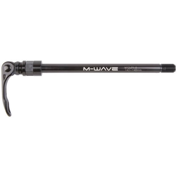 M-Wave Stalwart Thru Axle with Lever, 1.0 mm, Black