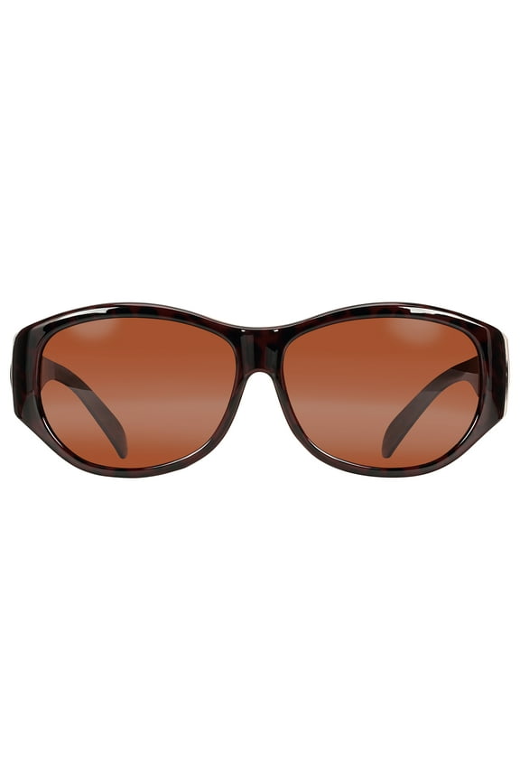 M+ Women's Fitover Sun Plastic Brown with Rhinestones Savannah